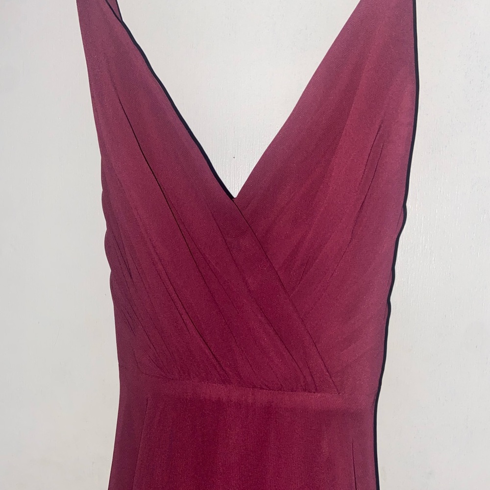 Wine red dress